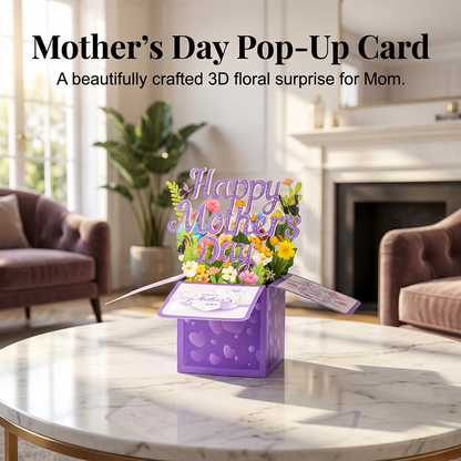 3D Pop-Up Flower Box Card for Mother's Day