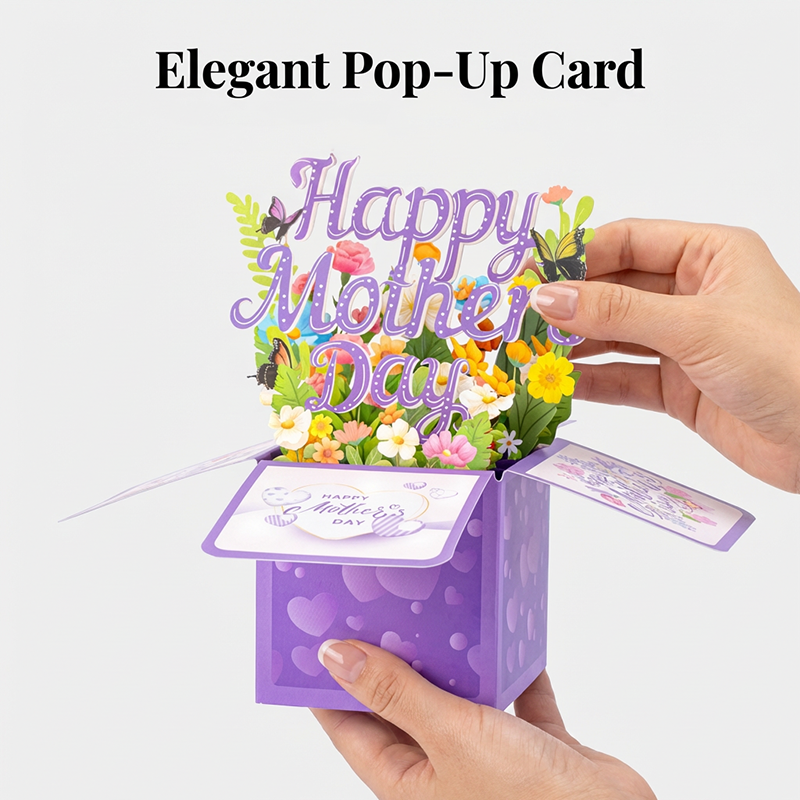 3D Pop-Up Flower Box Card for Mother's Day