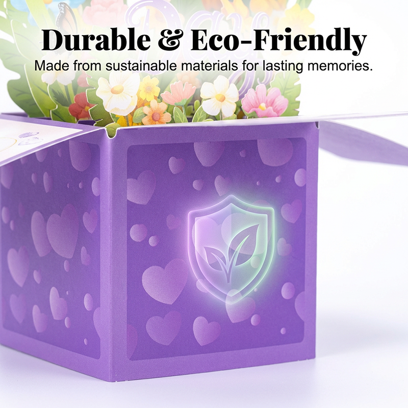 3D Pop-Up Flower Box Card for Mother's Day