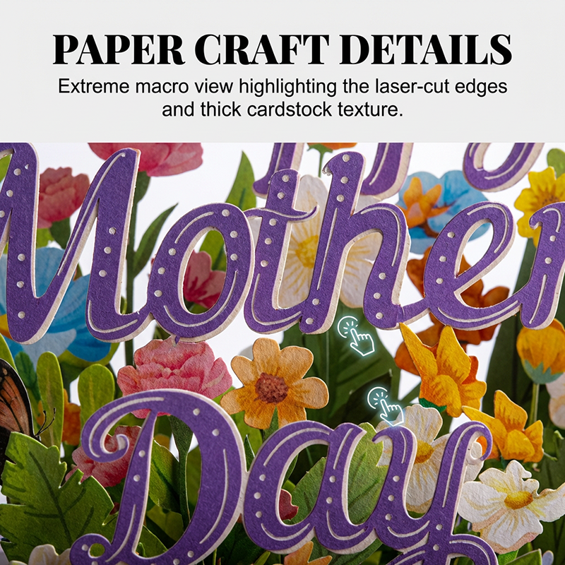 3D Pop-Up Flower Box Card for Mother's Day
