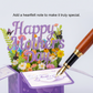 3D Pop-Up Flower Box Card for Mother's Day