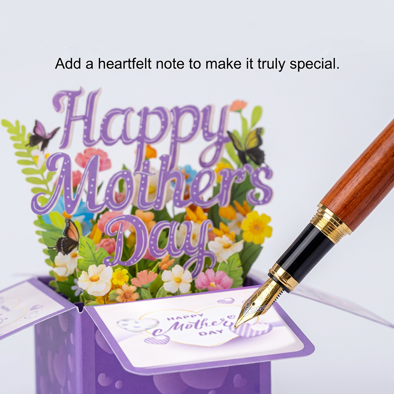 3D Pop-Up Flower Box Card for Mother's Day