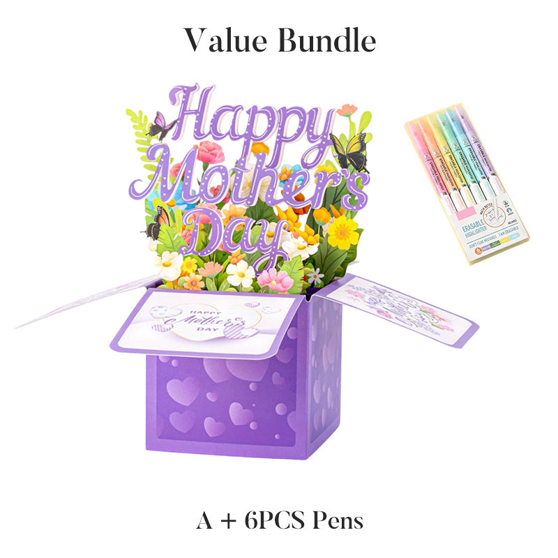 3D Pop-Up Flower Box Card for Mother's Day