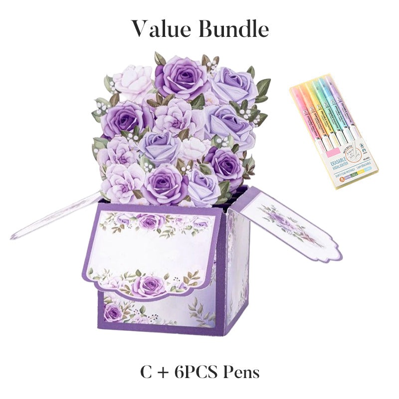 3D Pop-Up Flower Box Card for Mother's Day