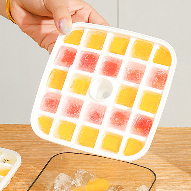 One-Press Ice Cube Maker with Storage Bin