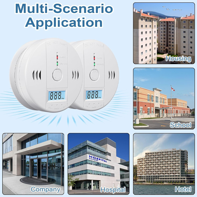 High-Accuracy Carbon Monoxide Detector Alarm