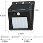 Solar Powered Motion Sensor Wall Light