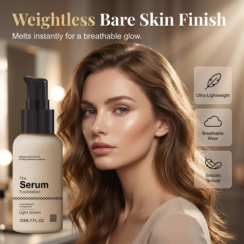 Lightweight Serum Foundation for a Natural Finish