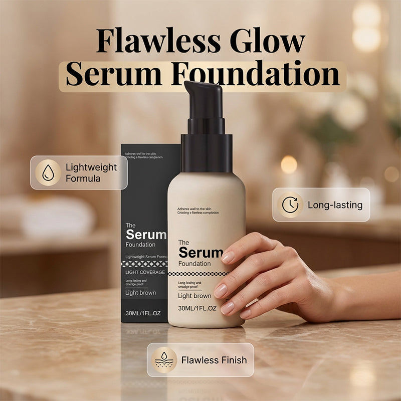 Lightweight Serum Foundation for a Natural Finish