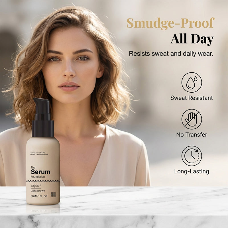 Lightweight Serum Foundation for a Natural Finish