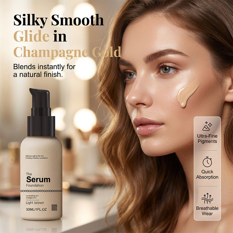 Lightweight Serum Foundation for a Natural Finish