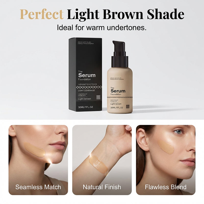 Lightweight Serum Foundation for a Natural Finish