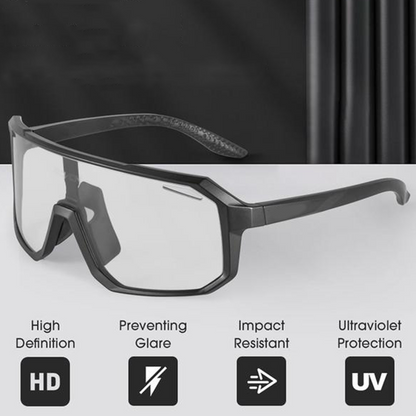 No-Slip Photochromic Riding Glasses Kit