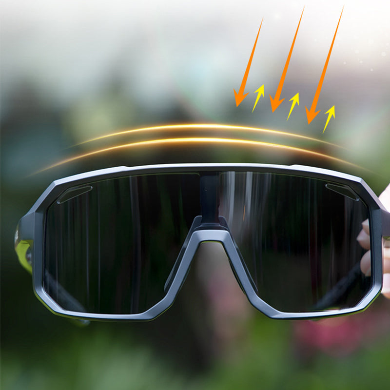 No-Slip Photochromic Riding Glasses Kit