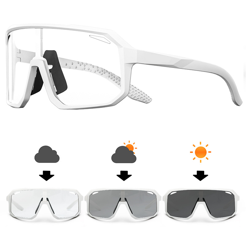 No-Slip Photochromic Riding Glasses Kit