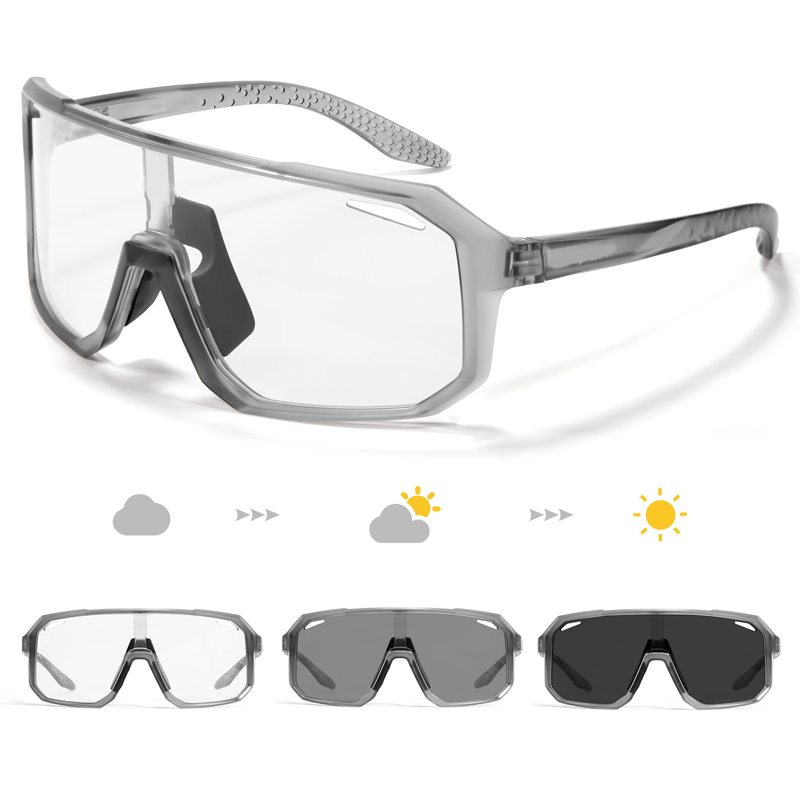 No-Slip Photochromic Riding Glasses Kit