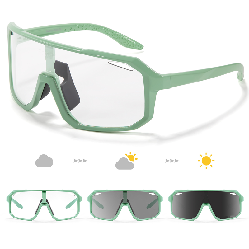 No-Slip Photochromic Riding Glasses Kit