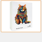 Colorful Cat Wooden Jigsaw Puzzle