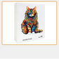 Colorful Cat Wooden Jigsaw Puzzle