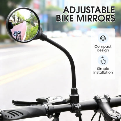 Handlebar Mount Adjustable Bike Mirrors Kit