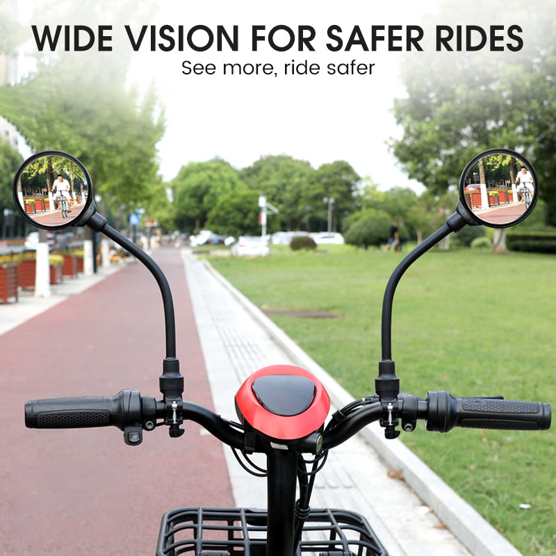 Handlebar Mount Adjustable Bike Mirrors Kit
