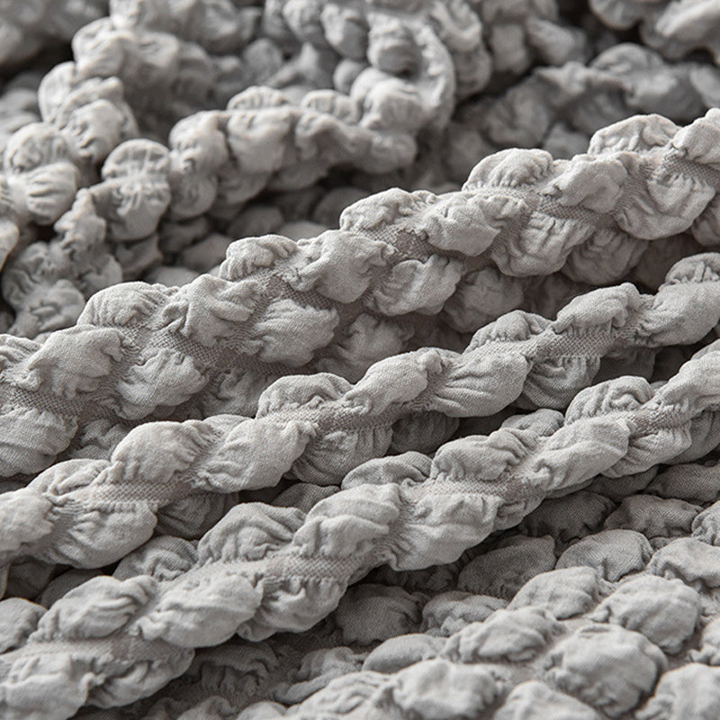 Bubble Texture Elastic Ruffled Sofa Cover