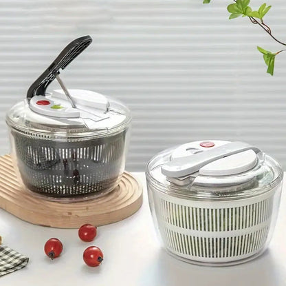 Manual Press 3-in-1 Large Salad Spinner