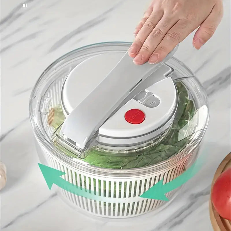 Manual Press 3-in-1 Large Salad Spinner