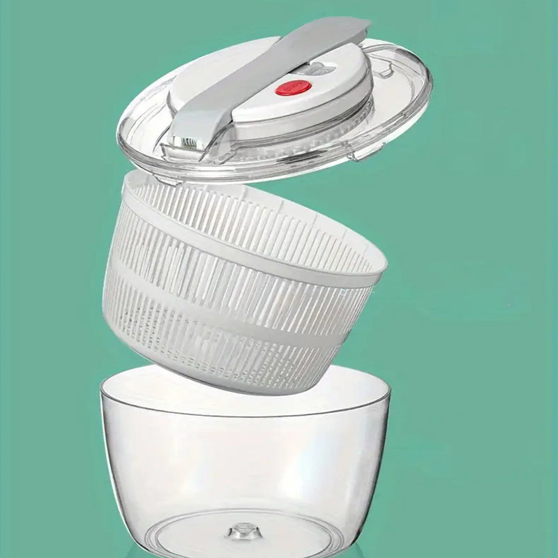 Manual Press 3-in-1 Large Salad Spinner