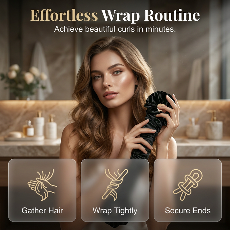 Overnight Heatless Curls Scrunchie Rod