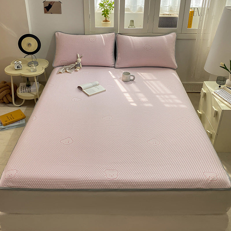 Cool Breathable Cute Bear Jacquard 3-Piece Bedding Set