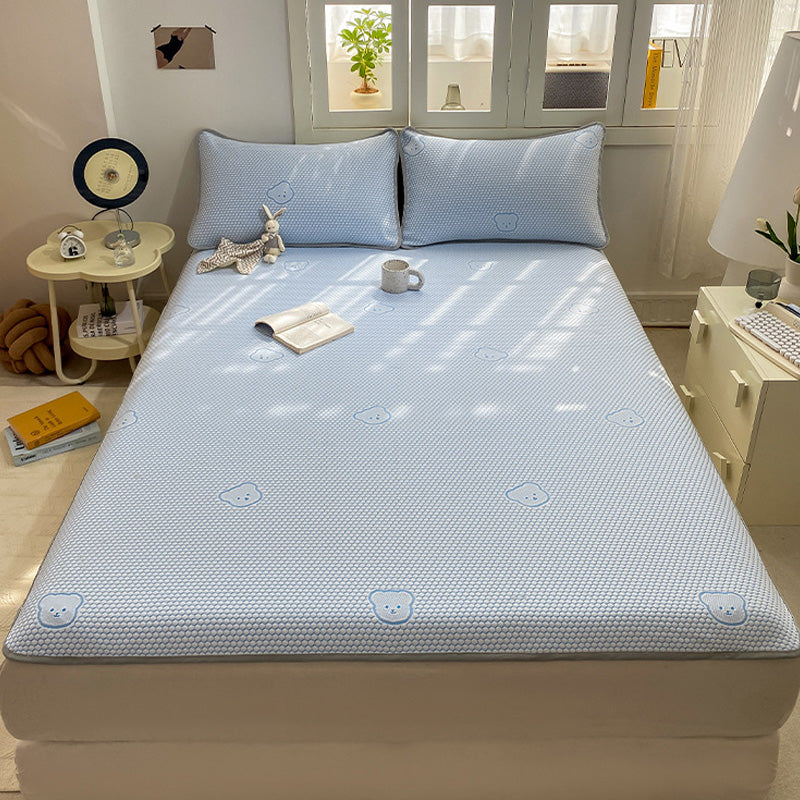 Cool Breathable Cute Bear Jacquard 3-Piece Bedding Set