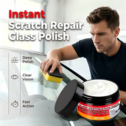 Car Glass Scratch Repair Paste with Sponge