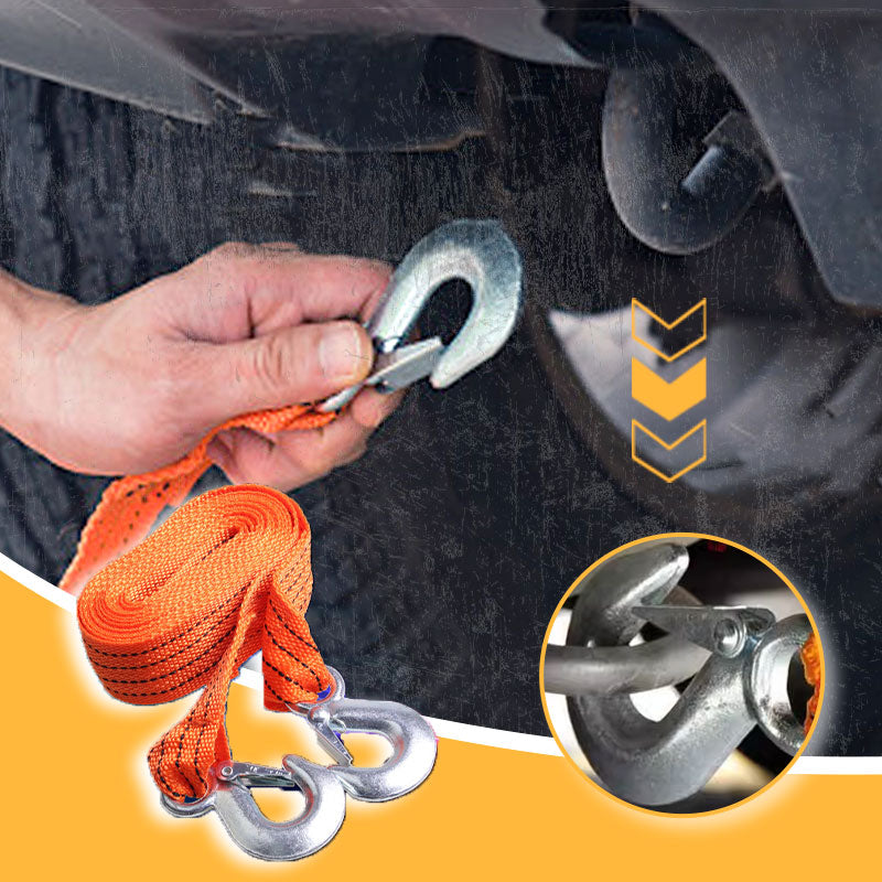🧰 3-Ton Heavy-Duty Tow Strap – Reliable Vehicle Recovery When You Need It 🚗