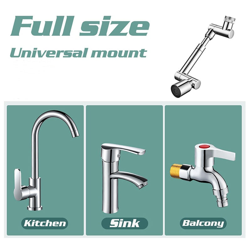 1440° Swivel Faucet Extender with 2 Water Outlet Modes