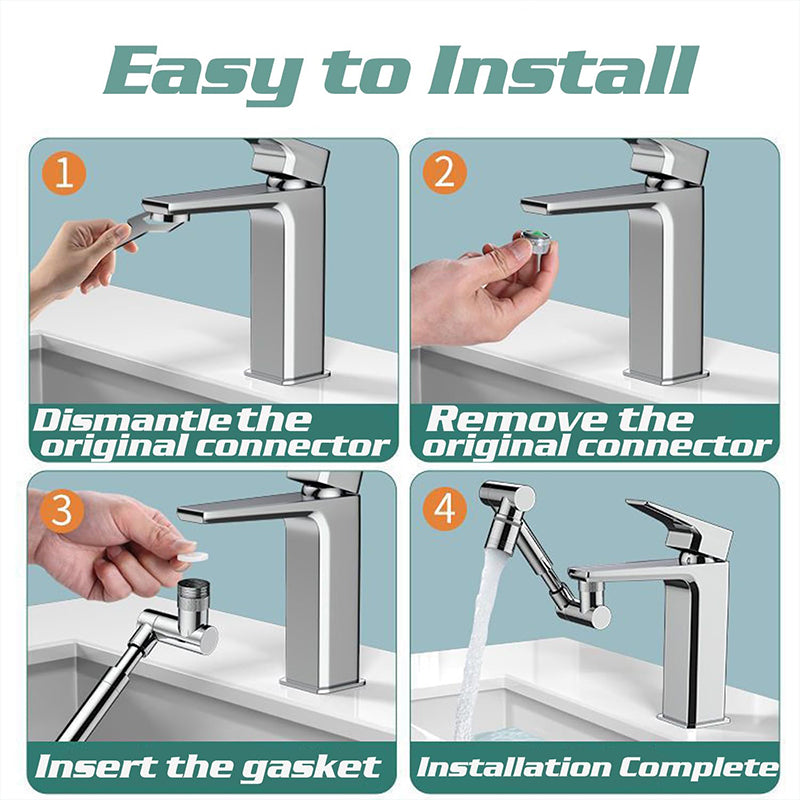 1440° Swivel Faucet Extender with 2 Water Outlet Modes