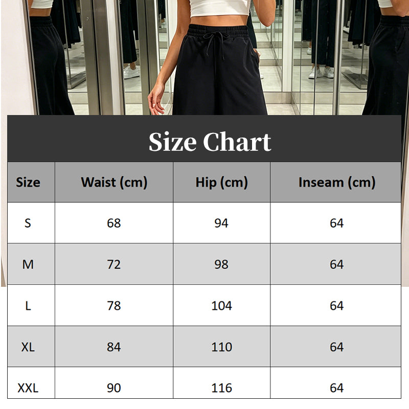 Women's Casual Wide-Leg Crop Pants with Pockets