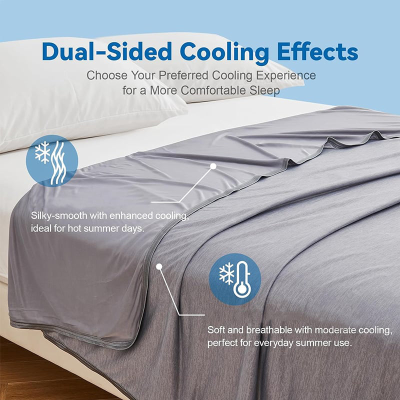 ⏳LAST DAY SALE 70% OFF!!💕CHILLO™🇬🇧 Smart Cooling Blanket❄️ Lightweight • Breathable • For Hot Sleepers & Night Sweats 😴
