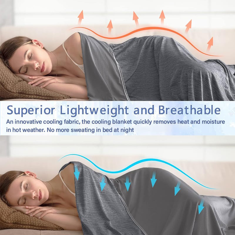 ⏳LAST DAY SALE 70% OFF!!💕CHILLO™🇬🇧 Smart Cooling Blanket❄️ Lightweight • Breathable • For Hot Sleepers & Night Sweats 😴