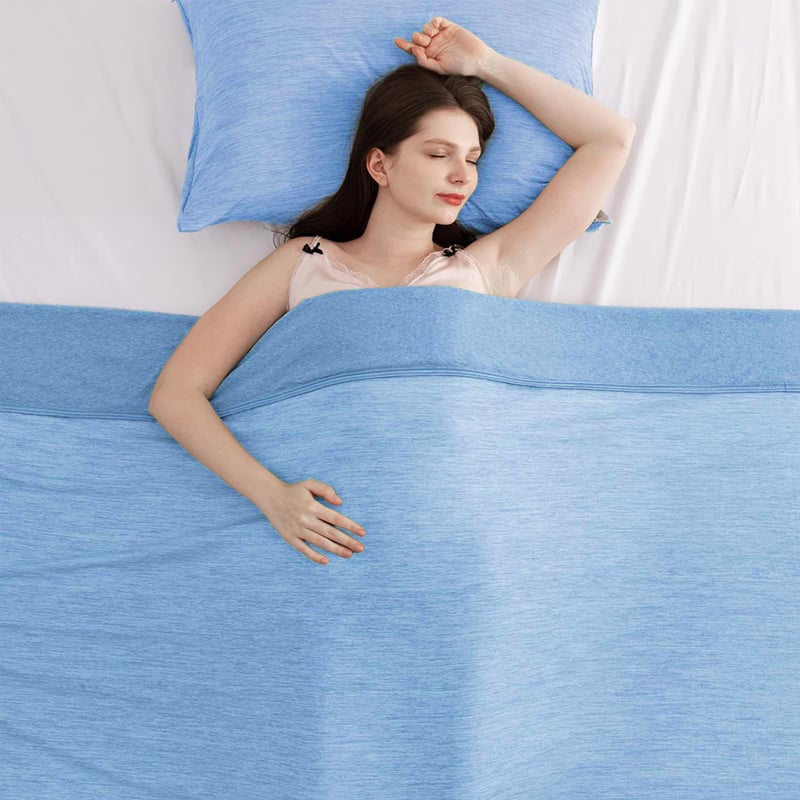 ⏳LAST DAY SALE 70% OFF!!💕CHILLO™🇬🇧 Smart Cooling Blanket❄️ Lightweight • Breathable • For Hot Sleepers & Night Sweats 😴
