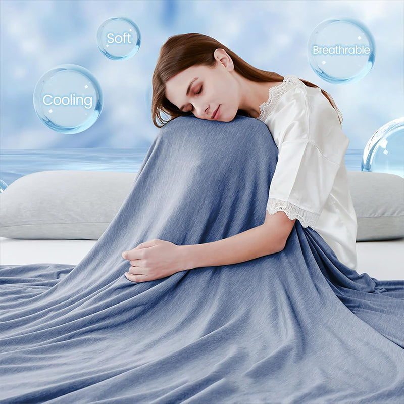 ⏳LAST DAY SALE 70% OFF!!💕CHILLO™🇬🇧 Smart Cooling Blanket❄️ Lightweight • Breathable • For Hot Sleepers & Night Sweats 😴