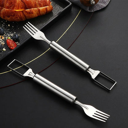 2-in-1 Stainless Steel Watermelon Slicer Fork