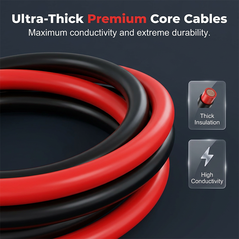 Heavy-Duty 2000A Jumper Cables