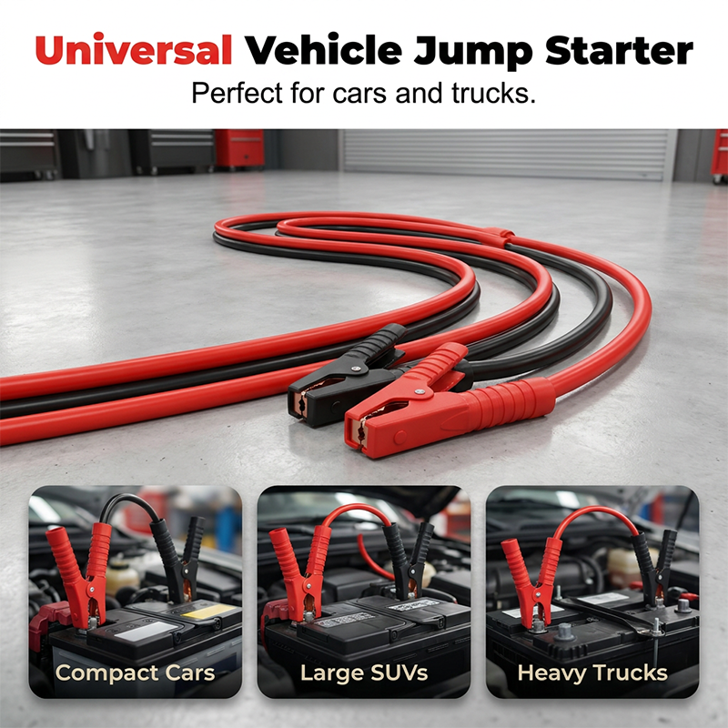 Heavy-Duty 2000A Jumper Cables