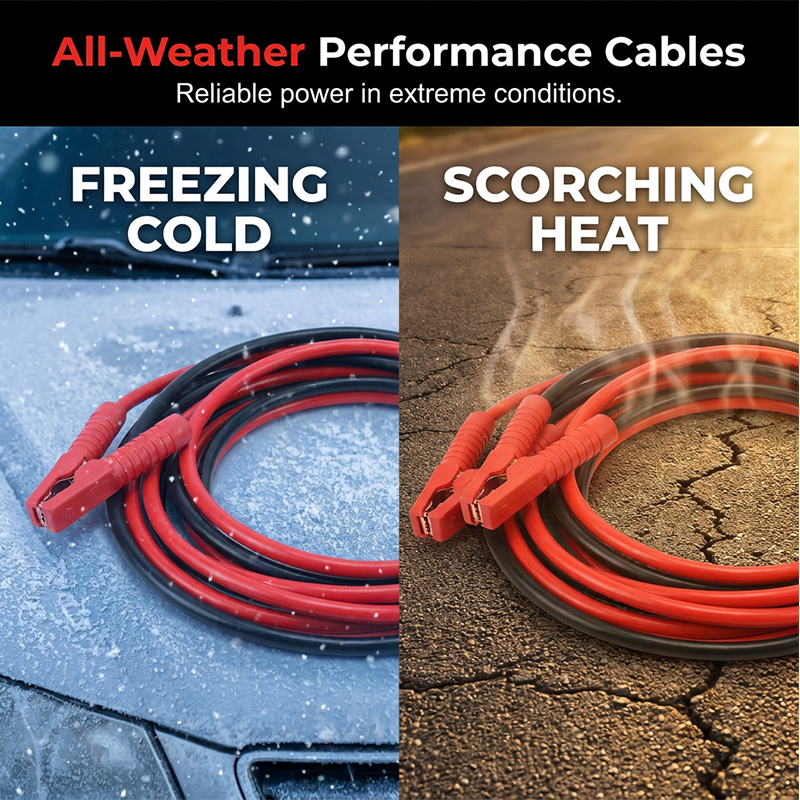 Heavy-Duty 2000A Jumper Cables