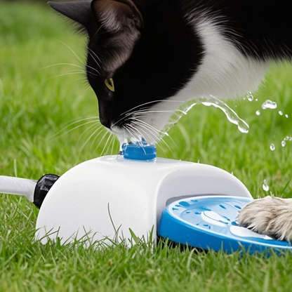 Outdoor Step-On Dog Drinking Water Fountain