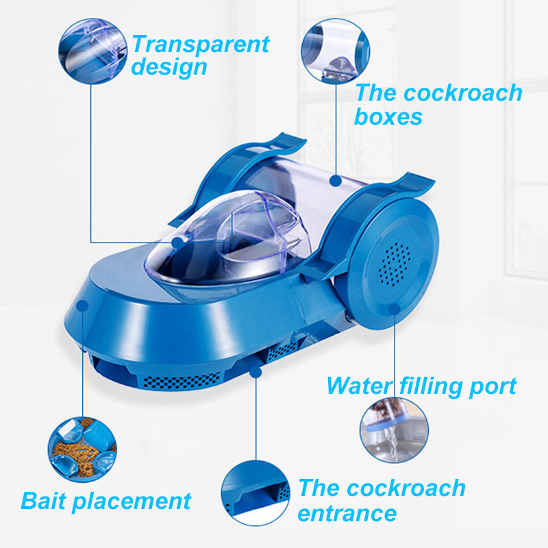 Household Reusable Cockroach Trap with 3PCS Bait