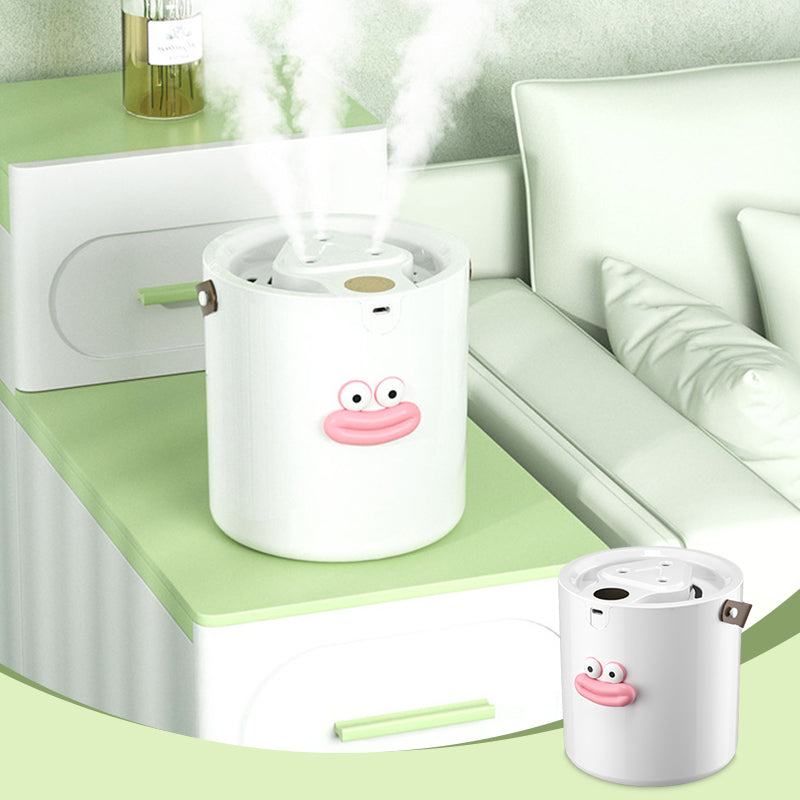 💨🏠2L Quiet USB Humidifier – Portable Desktop Mist Maker, 280ml/h Fine Spray, 35dB Silent, Cute Sausage Mouth Design for Bedroom, Office & Nursery