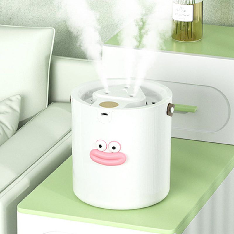 💨🏠2L Quiet USB Humidifier – Portable Desktop Mist Maker, 280ml/h Fine Spray, 35dB Silent, Cute Sausage Mouth Design for Bedroom, Office & Nursery