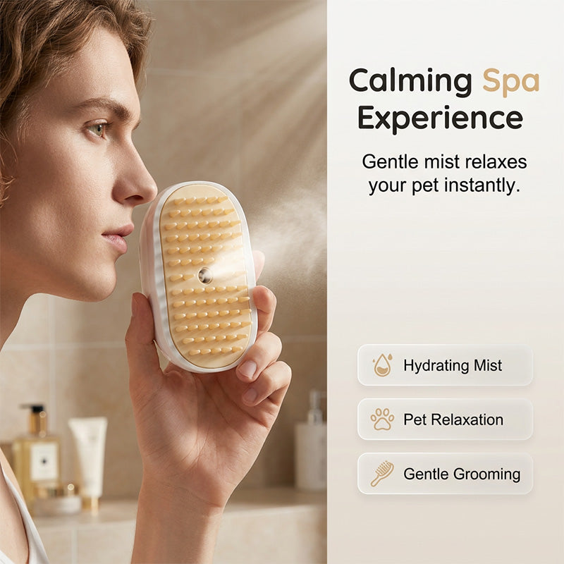 3-in-1 Pet Spray Massage Brush